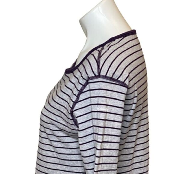 Columbia winter adventure purple and gray striped long sleeve top size M - Picture 7 of 16